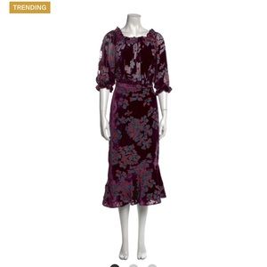 Saloni purple dress